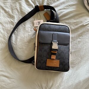 Coach Black and Brown Crossbody Bag